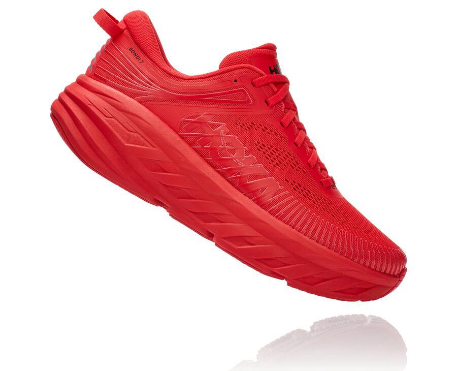 Tenis Hoka One One Hombre Rojos - Bondi 7 - NDKW43712